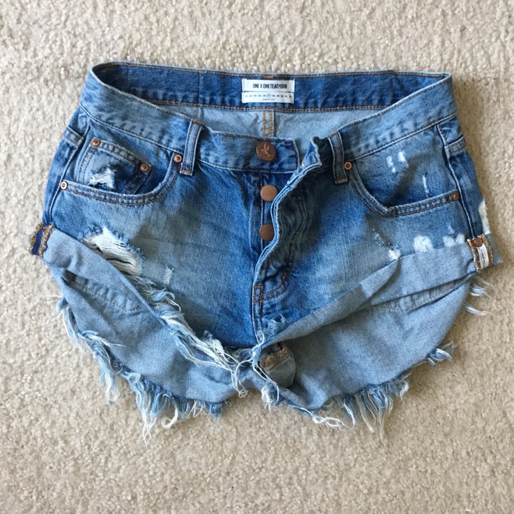 One x Oneteaspoon Relaxed fit denim shorts